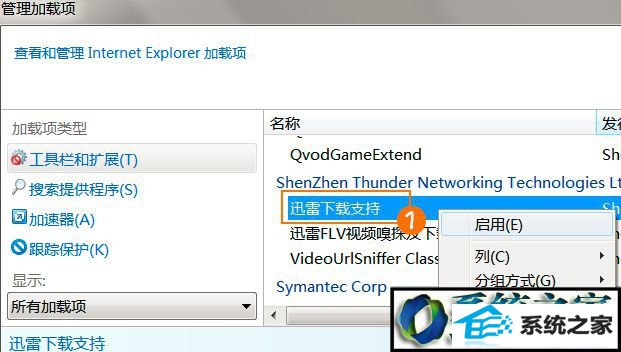 选择“详细信息” win8系统iE浏览器安装过多插件导致浏览网页速度变慢的解决方法