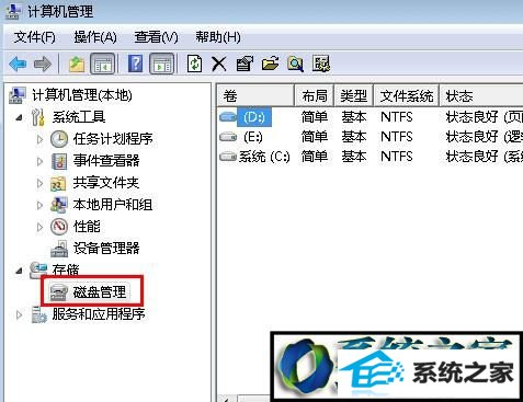 点击磁盘管理 win8系统开机提示non-system disk or disk error的解决方法