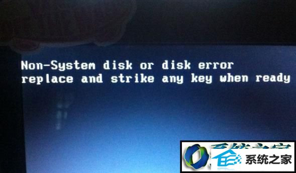 win8系统开机提示non-system disk or disk error如何解决 win8系统开机提示non-system disk or disk error的解决方法